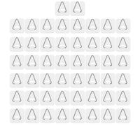 Gadpiparty 50 Pièces Crochet de Plaque Invisible Multi-usage en Plastique | Support Mural Discret, Forme Blanche Simple, Réutilisable, pour Plats et Assiettes, Affichage sans Déformation