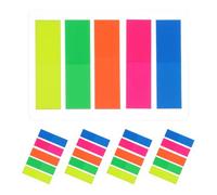 Gadpiparty 500 Pièces Bloc-notes Réutilisable, Onglets Adhésifs de Marque-page, Papier, Coloré, Adhérence Forte, sans Résidu, Format Portable, pour Annotation de Livre et Marquage de Pages,