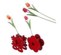 Gadpiparty 6 Pièces Vase Décoratif Fleur Caractère Double Bonheur, Décoration de Mariage Créative, Petit Ornement pour Photographie et Table de Mariage