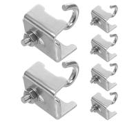 Gadpiparty 6pcs Pinces Robustes en Acier au Carbone pour Étagères Industrielles, Crochet Suspendre Adaptable pour Stockage en Entrepôt