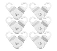 Gadpiparty 6pièces Poulie Fer avec Palier pour Système de Levage Agricole Poulie Lourde Résistante Corrosion pour Ventilation de Serre et Câble de Levage
