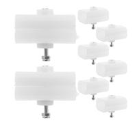 Gadpiparty 8 Ensembles Kit de Supports Renforcés pour Parasol de Terrasse Connecteurs Robustes pour Armature de Tonnelle Accessoires de Réparation pour Tubes Ovales Installation Facile