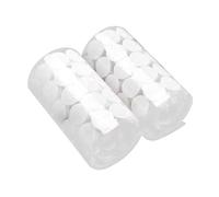 Gadpiparty 900 Pièces Autocollants Ronds Blancs Diamètre 10 Mm Ruban à Boucles Auto-adhésif Double Face en Nylon et Polyester pour Fixations Puissantes DIY