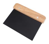 Gadpiparty Acier Inoxydable Coupe-pâte Multifonction Manche en Bois Foncé | Léger et Facile à Utiliser, Protège des Rayures Coupures, pour Desserts et Gâteaux Couleur Aléatoire