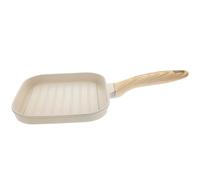 Gadpiparty Aluminium Poêle à Frire Robuste Plate, Antiadhésive, Beige | Usage Maison ou Professionnel, Cuisson Polyvalente, Compatible Induction, Format Pratique, Finition Sobre