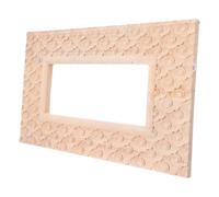 Gadpiparty Applique en Bois Sculpté pour Cadre de Miroir Style Chinois | Forme Nuage, Finition Khaki, Pose Facile, Usage Polyvalent pour Chambres et Salons, Cadre Bois