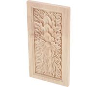 Gadpiparty Applique Fleur de Bois Style Européen Classique pour Décoration | Bois Beige, Motif Floral Romain, Usage Intérieur, Finition Décorative pour Meubles et Murs