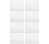 Gadpiparty Autocollants de Réparation Murale en Pvc Blanc 8 Pièces pour Cache Trou Extérieur, Étanche et Fixation Instantanée, pour Bricolage Maison