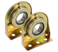 Gadpiparty Bloc de Poulie de Ventilation en Fer 2pcs Roulement à Billes de Précision pour Système de Poulie de Serrage Compatible Environnements Agricoles