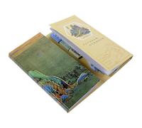 Gadpiparty Bloc-notes Adhésif Plié en Quatre, Papier Vert, Motif Décoratif | Notes de Réunion et École, Pages Multi-format, Facile à Déchirer, Usage Bureau et Cahier