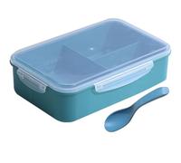 Gadpiparty Boite A Gouter Adulte 4 Compartiments, Boîte à Bento en Pp Hermétique Couvercle Étanche, pour Déjeuner en Extérieur et Séparer les Aliments