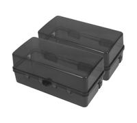 Gadpiparty Boîte de Prise Extérieure Étanche 2pcs en Plastique Noir Installation Facile et Design Résistant aux Intempéries pour Connexions Électriques en Extérieur