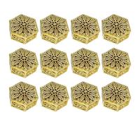 Gadpiparty Boîtes à Élégantes Lot de 12 en Plastique Hexagonales et Multifonctions et pour Offrir, Décoration de Table Coffret Cadeau