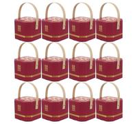 Gadpiparty Boîtes à Friandises pour Rangement Fiable des Bonbons Lot de 20 avec Poignée en Papier Style Mariage Chinois Élégant lors de Fêtes en Intérieur ou Extérieur