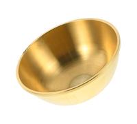 Gadpiparty Bol D'offrande Décoratif 10cm Bouddhiste en Laiton Doré Bol Rond Traditionnel pour Cérémonies Religieuses et Autel Bouddhique