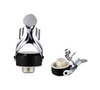 Gadpiparty Bouchons en Acier Inoxydable Conserve Bulles 2pcs avec Pompe à Vide Intégrée et Scelle Hermétiquement Bouteilles pour Bouteilles de Vin Mousseux