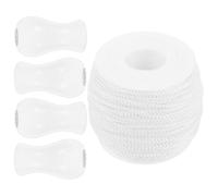 Gadpiparty Bouton de tirage Aveugle Blanc, 2,2 mm, 50 mètres, Bouton de Remplacement du Cordon, 1 Set, Accessoires décoratifs pour Meubles et Rideaux