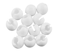 Gadpiparty Butée à Sertir pour Chaîne à Billes Plastique Blanc, 12 Pièces | Clips D’arrêt pour Stores Vénitiens, Réparation Rapide, Installation Simple, Usage Maison et Gestion Immobilière
