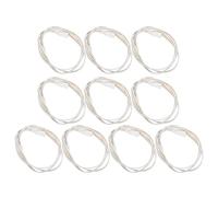 Gadpiparty Câble à Double connecteur 3 Broches pour Tube LED T5 T8, Lot de 10 câbles Alimentation 1m en Plastique, Compatible avec Lampes LED intégrées, Multi-Light Connection, Usage en