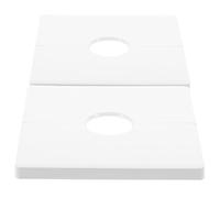 Gadpiparty Cache de Plaque Murale Blanc en Plastique 2pcs pour Prise Électrique avec Gestion de Câbles et Protection des Interrupteurs, pour Hôtels et Maisons