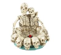 Gadpiparty Cendrier en Résine Tête de Mort Chic Halloween pour Maison | Grand Cendrier Exterieur, Cendrier Squelette Décoratif Beige, Bureau et Salon, Cendrier Original Drole