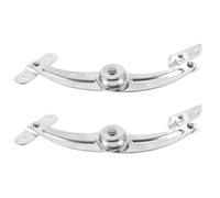 Gadpiparty Charnière de Porte D’armoire Charnière de Coffre Support de Couvercle en Fer Nickelé Argenté 2 Pcs pour Porte D’armoire de Coffret de Distribution