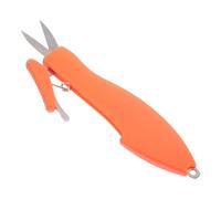 Gadpiparty Ciseaux Pliable Télescopiques en Acier Inoxydable pour Pêche, Coupe-Fil et Crochet, Outil Pêche en Mer Silure, Poignée Orange Compacte