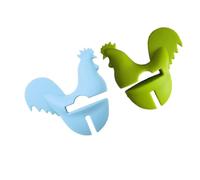 Gadpiparty Clip Latéral en Silicone Anti-brûlure pour Casserole D'animal de Dessin Animé, Pince Anti-débordement, Lot de 2 pour Ustensiles Cuisine et Aide Cuisine Couleur Couleur Aléatoire