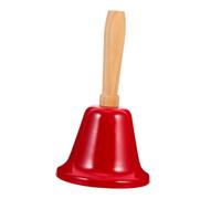 Gadpiparty Cloche de Noël Père Noël 6,5cm en Métal et Bois Rouge