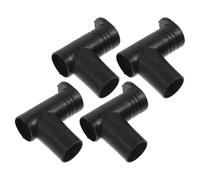 Gadpiparty Connecteur en Plastique à Angle Droit pour Étendoir à Linge, Diamètre Intérieur 2,2 Cm, Facile à Installer sans Outil, Lot de 4 Pièces Noir
