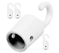 Gadpiparty Crochet de Remplacement pour Baguette de Store Blanc en Métal Solide, 4 Pièces, Accessoires Solide pour Stores Verticaux en Pièce Détachée, Chambre