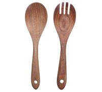 Gadpiparty Cuillère à Salade en Bois, Long Manche, pour Nouilles et Plats