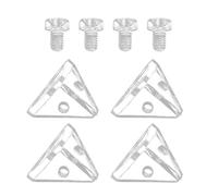 Gadpiparty D'équerres D'angle Légères 4 Sets en Acrylique Transparentes pour Fixation Facile et Adaptées aux Plaques de 3 Mm , pour Usage Personnel ou Professionnel