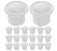 Gadpiparty Embouts de Tringle à Rideaux Usage Polyvalent en Plastique Blanc 95 Pièces Protection Renforcée pour Barre de Rideau et Têtes de Tringle à Rideaux
