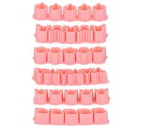 Gadpiparty Ensemble de 6 Emporte-pièces de Noël en Plastique Pp avec Formes Ange, Cloche, Renne, Boule de Neige, Feuille et Chapeau, Libération Rapide Pâte, pour Fête de Noël