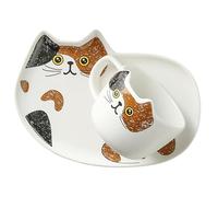 Gadpiparty Ensemble Tasse et Soucoupe pour Boire Thé ou Eau Design Moderne et Élégant 200ml en Céramique Motif Chat Mignon Anniversaire ou Pendaison de Crémaillère