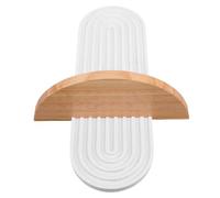 Gadpiparty Étagère D’Angle Flottante en Bois Blanc, Petite Étagère Murale | Support Suspendu pour Pots de Fleurs, Design Minimaliste, Décor et Présentation de Petites Plantes en Pot