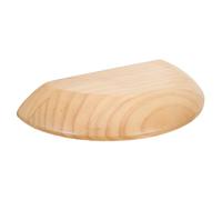 Gadpiparty Étagère murale flottante en bois marron semi-circulaire avec capacité de charge stable et design facile à nettoyer pour petites pièces et cuisines