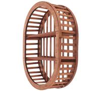 Gadpiparty Étagère Murale Ovale en Bois, Rangement Mural Rustique Pratique | Montage Facile, Gain de Place, pour Chambre et Salon, Décor Suspendu Polyvalent