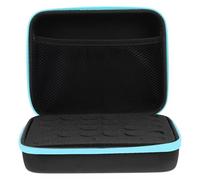 Gadpiparty Étui Eva pour 30 Compartiments Bleu Flacons D'huiles | Pochette Antichoc, Fermeture Éclair Pratique, Format Voyage pour Bagage, Rangement et Retrait Faciles