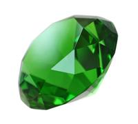 Gadpiparty Faux Diamant Décoratif en Cristal Vert 60mm pour Mariage