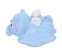 Gadpiparty Figurine Éléphant en Résine Bleue Compacte et Mobile, Décoration Artistique Unique pour Étagères et Collection d'animaux Décoratifs