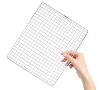 Gadpiparty Grille de Repos Carrée en Acier Inoxydable pour Barbecue, Résistante la Déformation, Cuisson Uniforme, pour Cuisines Domestiques et Hôtels, Couleur Argenté