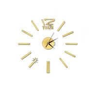 Gadpiparty Horloge Murale Miroir sans Cadre Auto-adhésive, Décor Maison