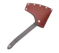Gadpiparty Housse de Protection en Faux Cuir Marron pour Tête de Hache Tissu Nylon Épais, Design Suspendu la Taille, pour Camping et Activités Extérieures