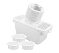 Gadpiparty Kit de Collecteur de Peluches pour Sèche-linge Tambour, Ensemble Polyvalent en Plastique Blanc Bac à Condensat pour Entretien Facile