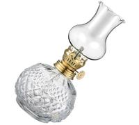 Gadpiparty Lampe à Huile en Verre Vintage Rustique Décorative Design Romantique pour Bureau ou Bar, Lanterne à Kérosène Style Rétro en Verre
