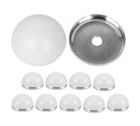 Gadpiparty Lot de 10 Abat-jour Demi-sphériques en Plastique pour Lampe LED de Coiffeuse, Remplacement Facile et Solide, pour Usage Domestique et Salle de Bain
