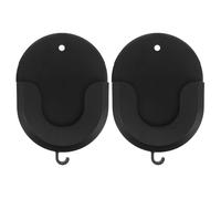 Gadpiparty Lot de 2 Supports de Fixation en Plastique Noir pour Caméra Structure à Crochet, Positionnement Flexible et Sécurité Renforcée, pour Garage ou Bureau