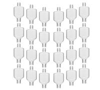Gadpiparty Lot de 24 Bougies à Huile en Verre Transparent Réutilisables pour Décoration de Table de Restaurant, Support Élégant pour Hanoukka, Lampe à Huile Rechargeable et Design Mini